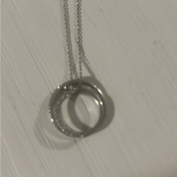 Kay’s Diamond and Sterling Silver circle Necklace - Picture 2 of 2